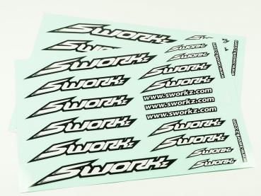SWORKz Speed Aufkleber (PushBar)(WH)(2pc)